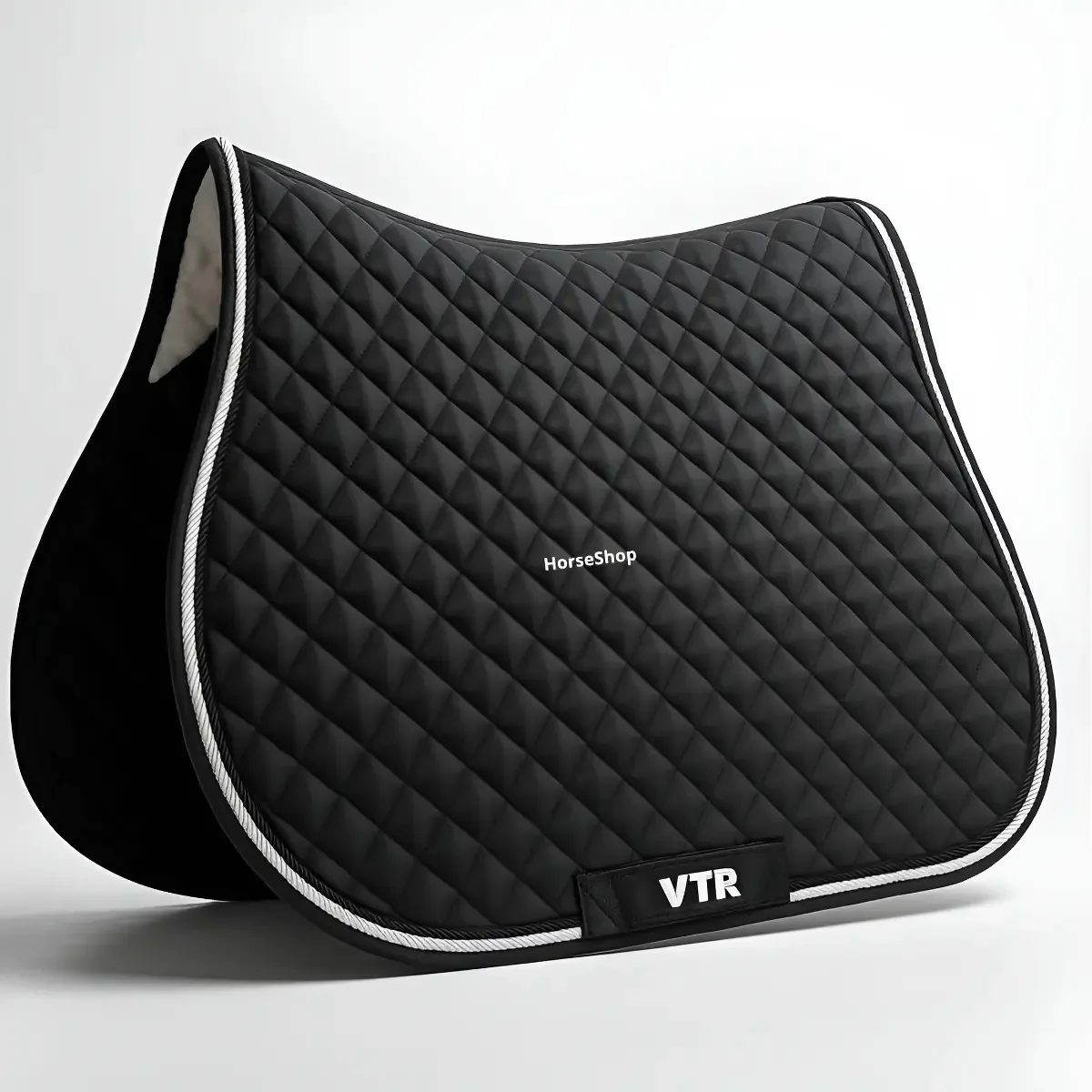 Manta Salto Hipismo VTR Preta Conforto 59x45cm para Cavalos