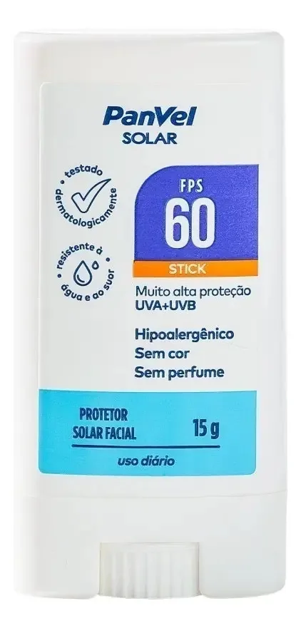 Protetor Solar Facial Stick Panvel Fps60 15g