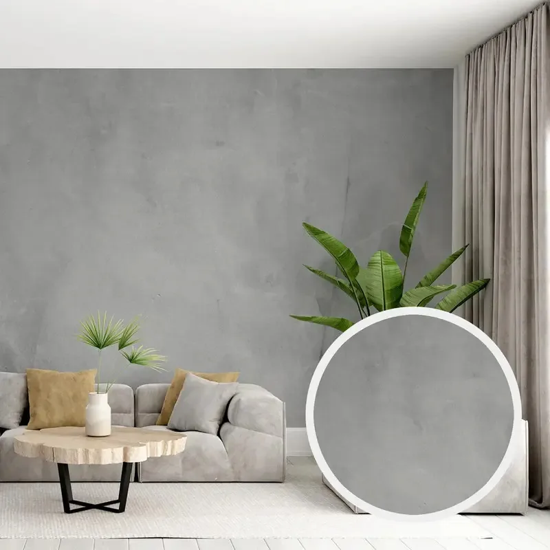 Adesivo Decorativo 5 Metros Papel Parede Cimento Queimado Escuro Sala Quarto Escritório Lavável