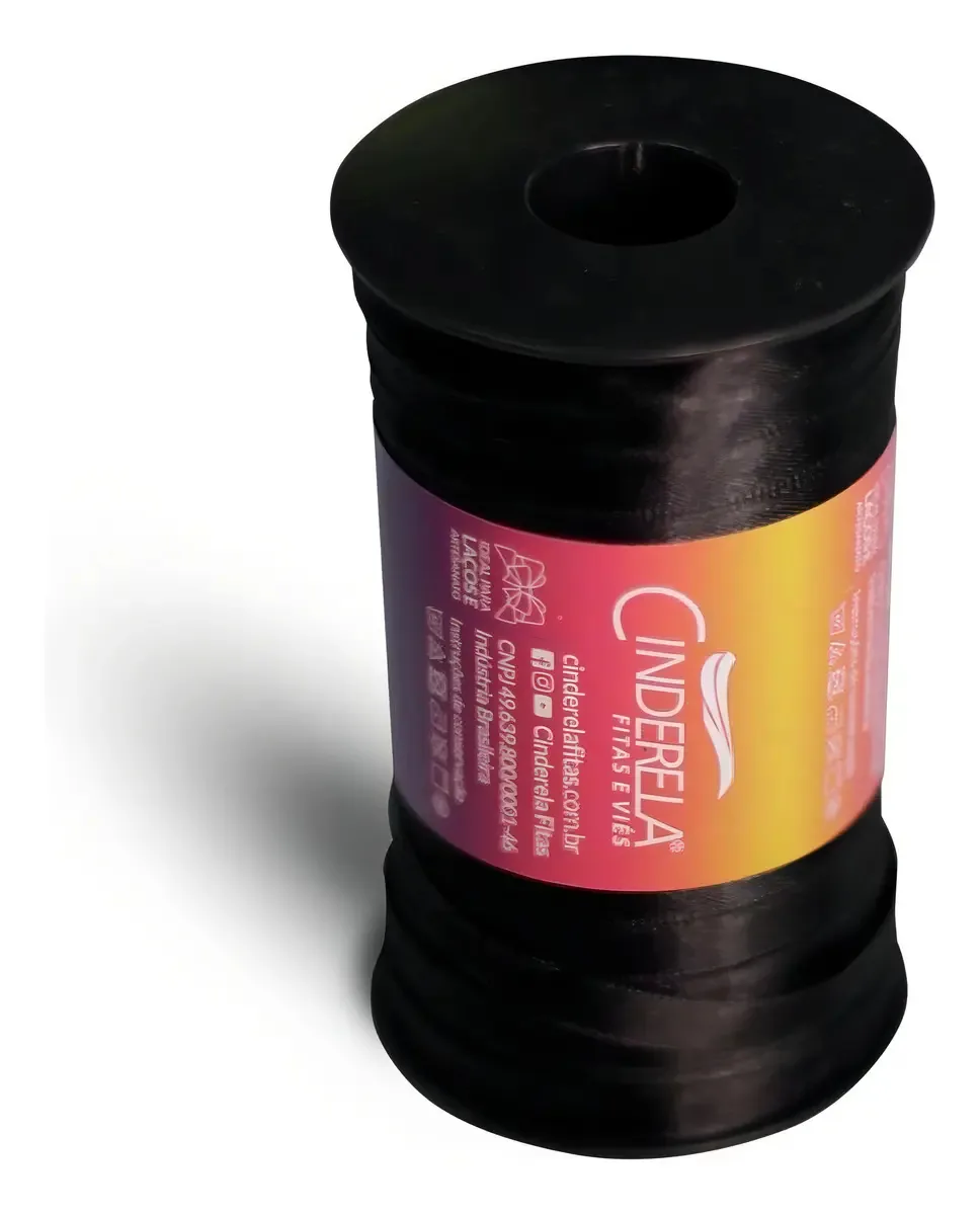 Fita Cetim Face Simples 100m 7mm P