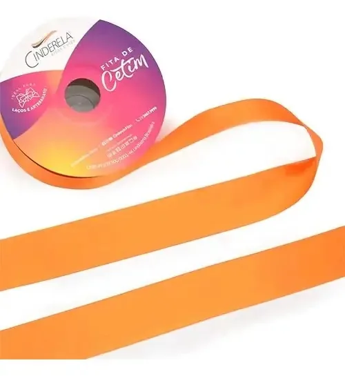 Fita Cetim Face Simples 50m 10mm Lar