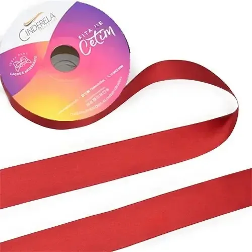 Fita Cetim Face Simples 50m 22mm V