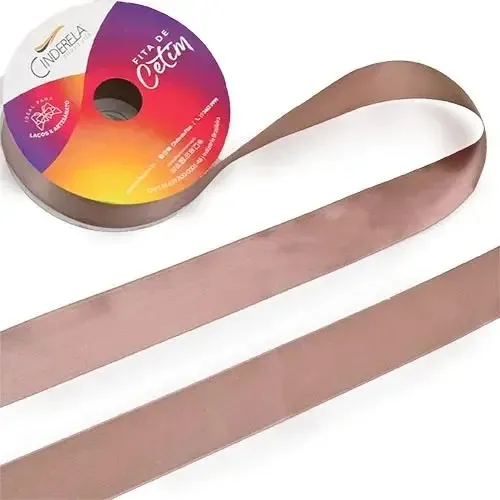Fita Cetim F.s 50m 38mm Chocolate