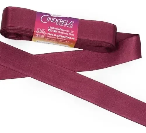 Fita Cetim Face Simples 10m 22mm Marsa