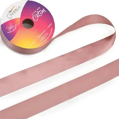 Fita Cetim Nacional 10mm C/50 Metros Artesanato Casamento Cor Fita De Cetim Rose Gold Fita De Cetim Lisa