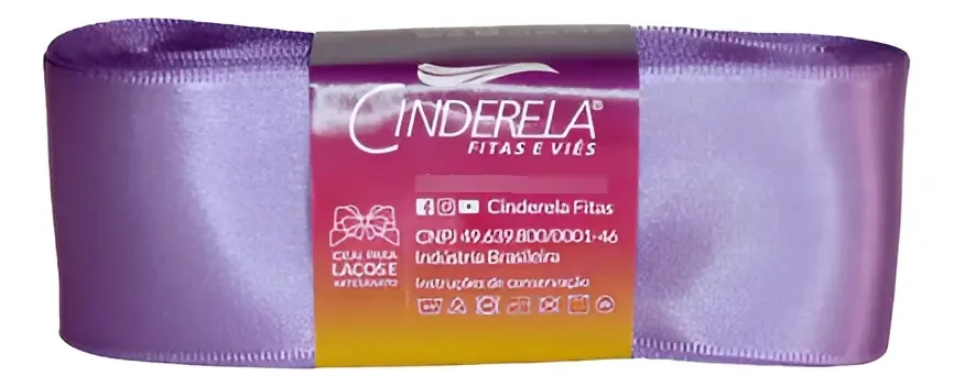 Fita Cetim Nacional 50mm C/10 Metros Artesanato Casamento Cor Fita De Cetim Lilás Escuro Fita De Cetim Lisa