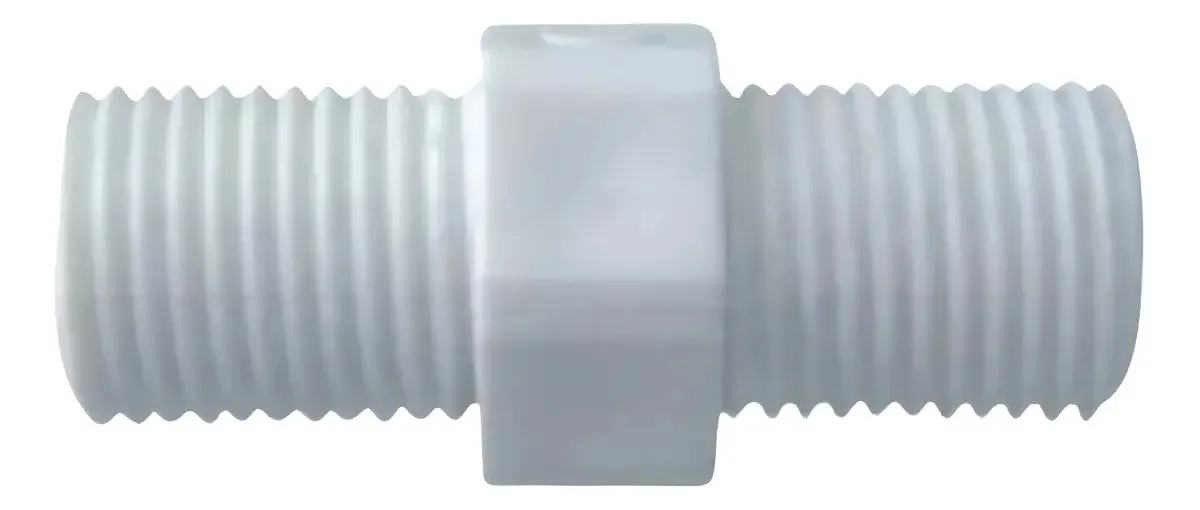 Conector Niple União Macho Macho Nylon Rosca 1/4