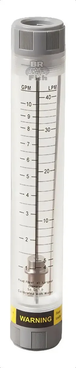 Rotâmetro Flow Meter LZM-25G Medidor Fluxo Água 1-10 GPM Acrílico Transparente
