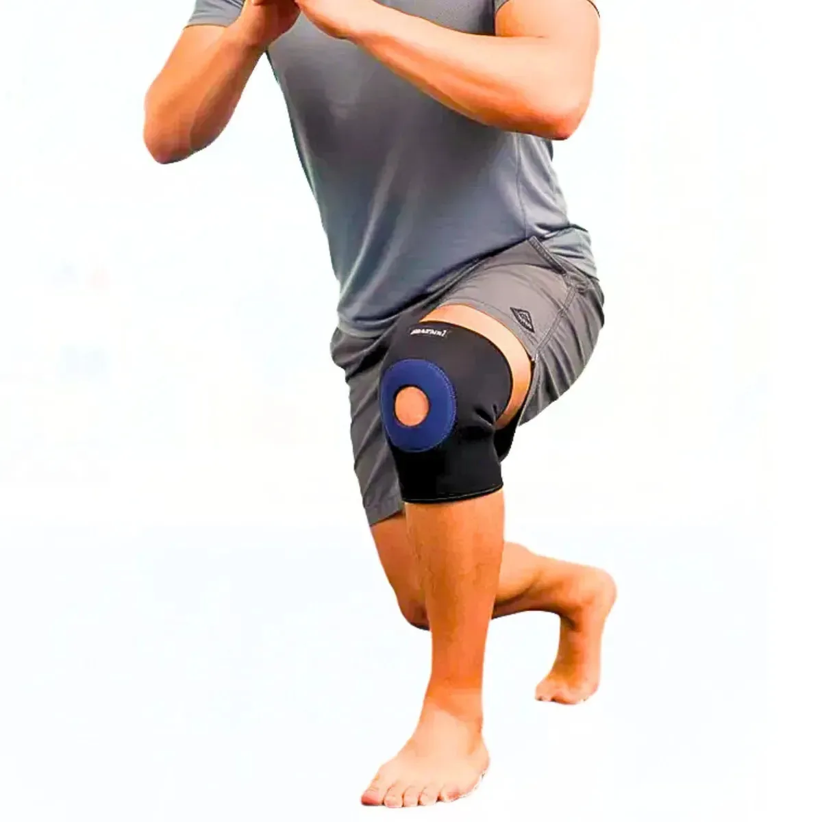 Joelheira Esportiva Neoprene 3mm C/reforço Patelar Volei Crossfit Basquete Treino Futebol G
