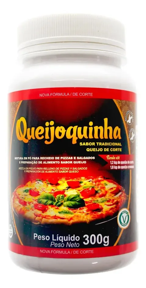 Queijoquinha Mistura Vegetal Queijo Vegano Sem Glúten 300g