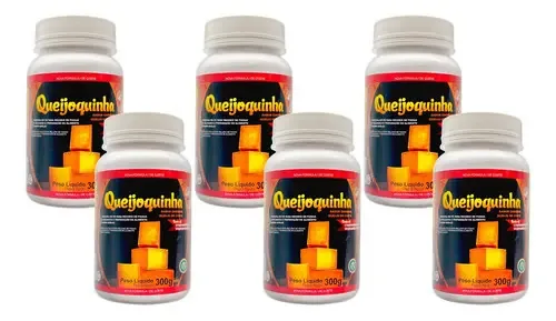 Kit 6 Queijoquinha Mistura Vegetal Queijo Cheddar Vegano