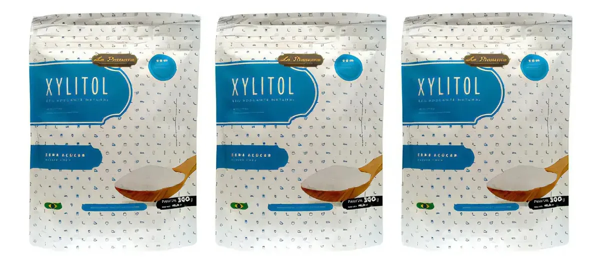 Kit 3 Xylitol Adoçante Natural Zero Açúcar La Pianezza 300g