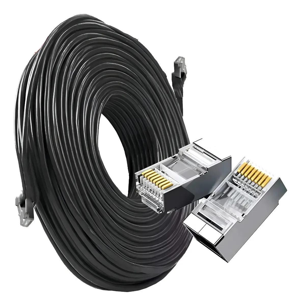 Cabo De Rede Par Trançado Ftpconnect 50m Preto