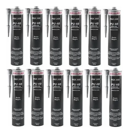 Selante Pu40 Profis Preto 400g Specialmix Psx203 (kit 12un)