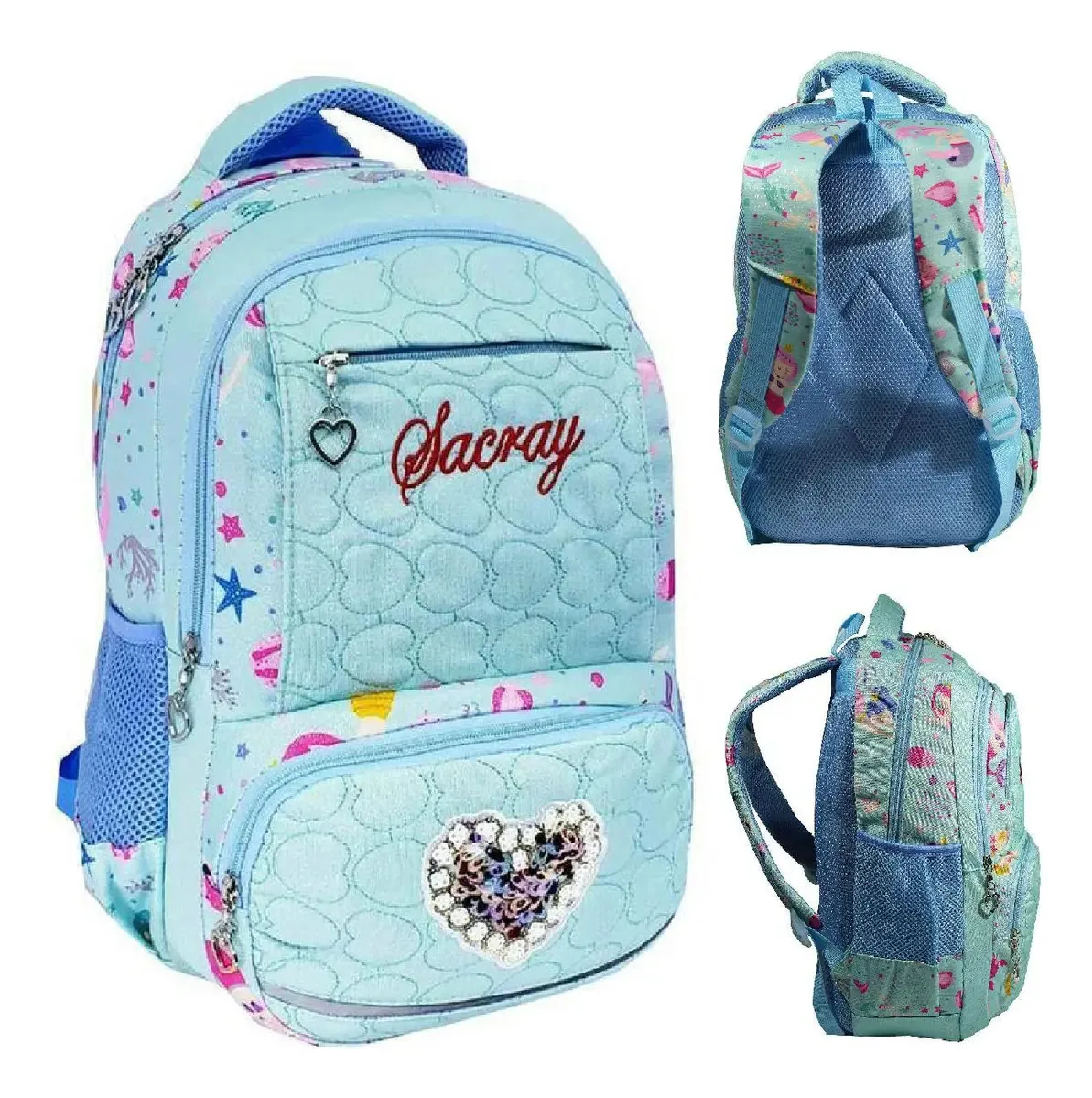 Mochila Escolar Feminina Juvenil 17615