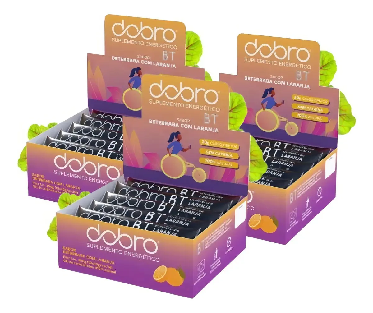 Gel Carb. Bt Gel 100% Nat. 20g - Sabor Laranja