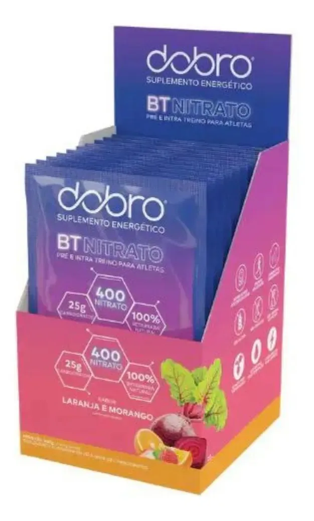 Bt Nitrato Laranja E Morango Sachê 30g Dobro 10 Unidades