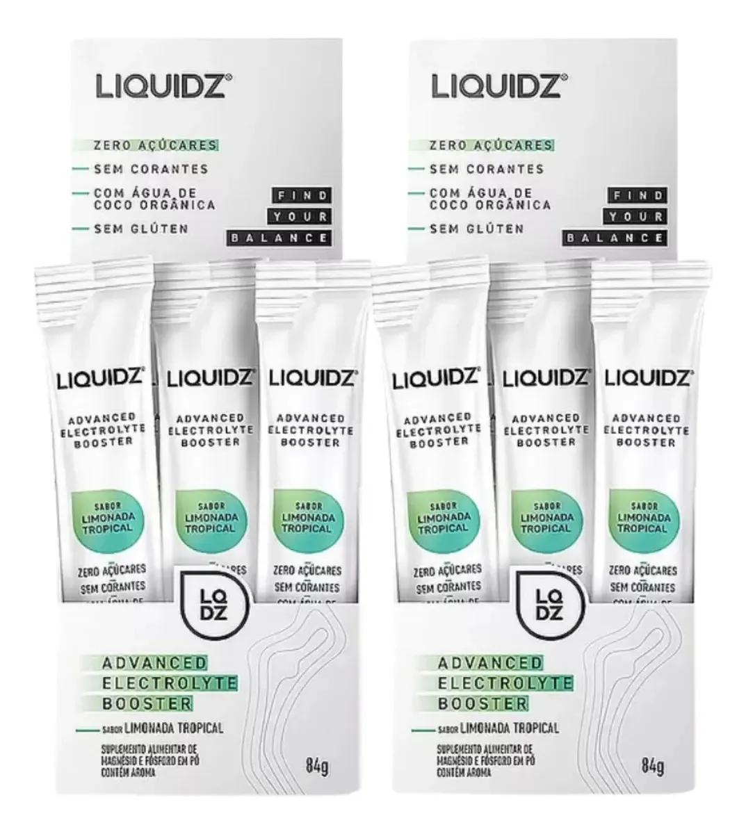 2x Isotônico Liquidz Sport Drink Limonada Tropical 14 Un 6g