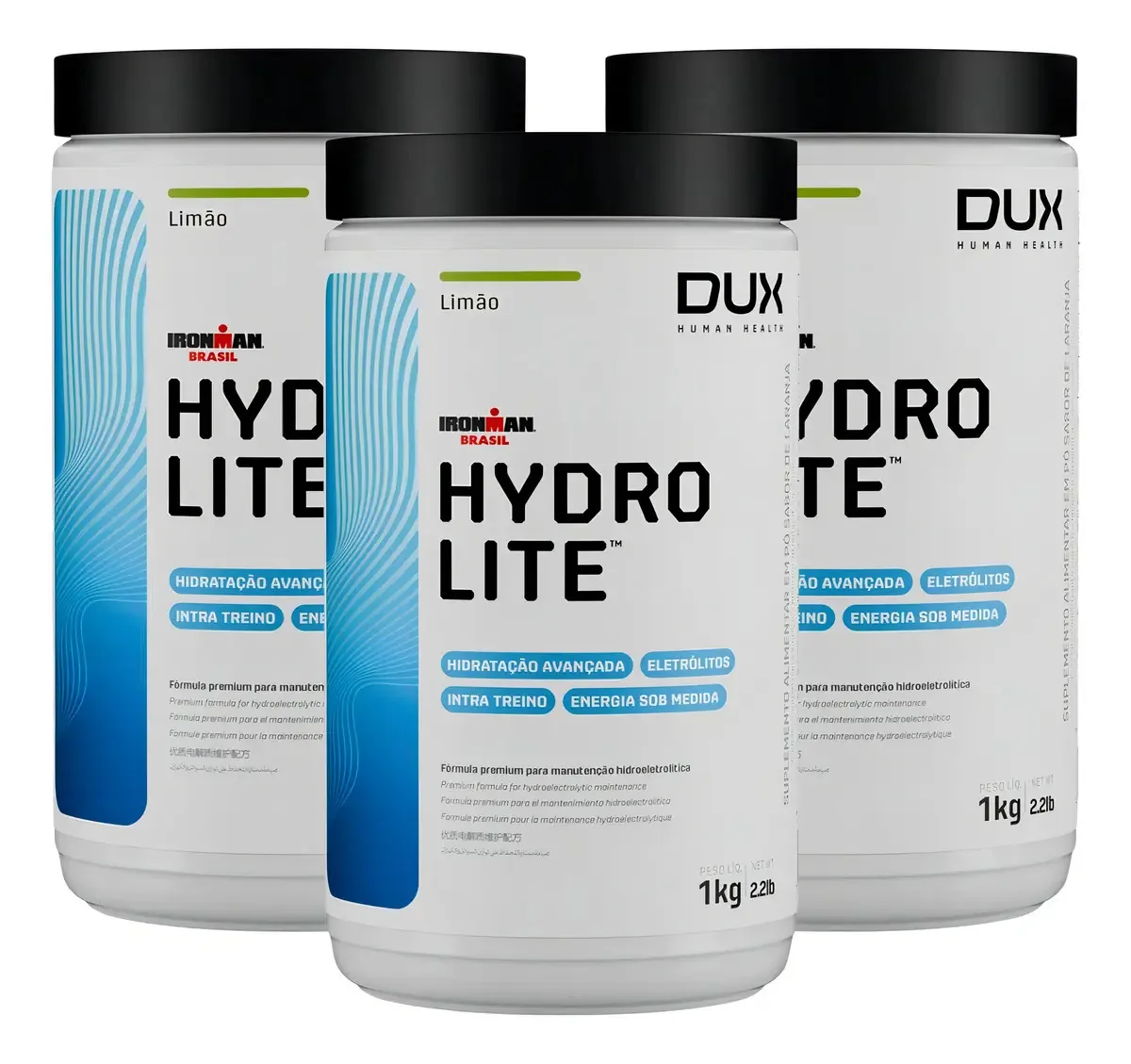 3x Hydrolite Repositor Eletrolítico Dux 1kg - Limão