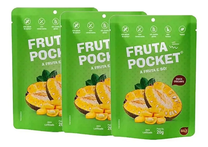 Kit 3x: Snack De Jaca Com Banana Liofilizada Solo Snacks 20g