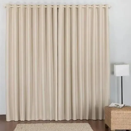 Cortina Blackout 3,00 X 2,80 Para Sala/quarto Palha