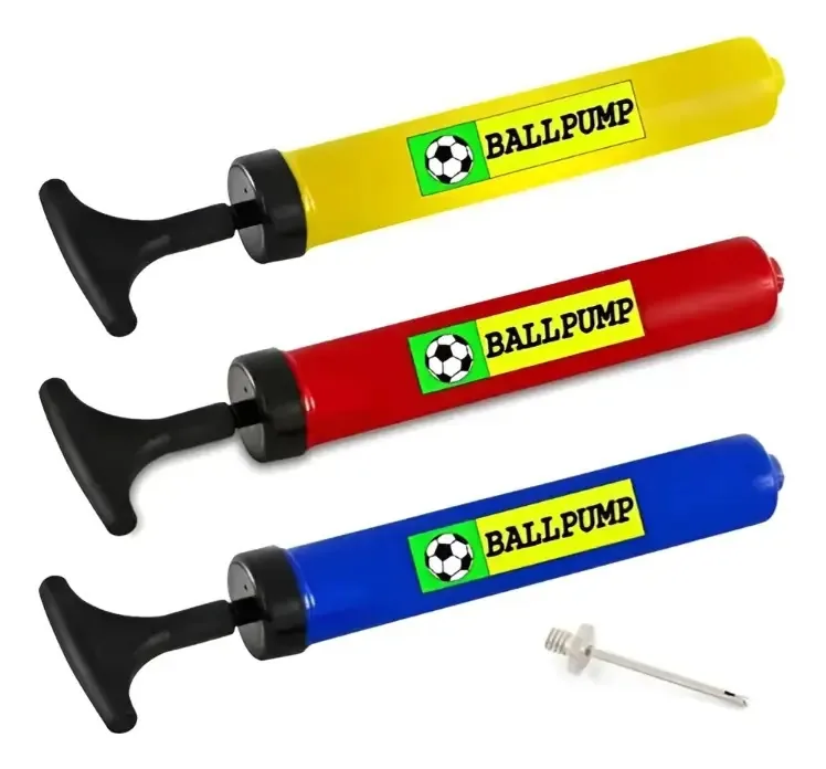 Kit 2 Bombas De Ar Manual Portátil Bomba Para Encher Bola De Vôlei Futebol