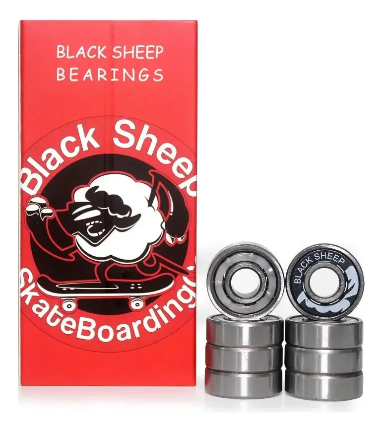 Rolamento 608 Black Sheep Silver Patins Skate Longboard Alta Precisão