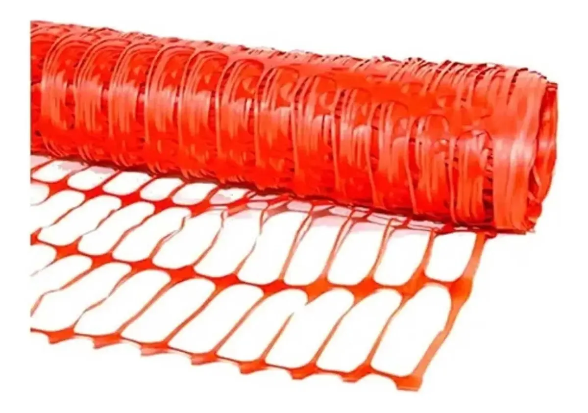 Tela Segurança Proteção Tapume Laranja 50x1,20mt