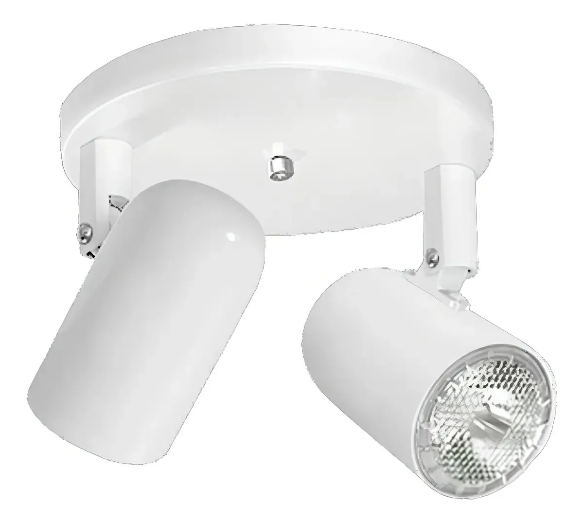 Spot Focus 2 Luminárias De Alumínio Branco Fosco 13cm