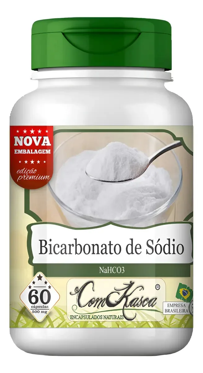 Bicarbonato Premium Comkasca Cápsulas 60 Unidades Sabor Sem Sabor