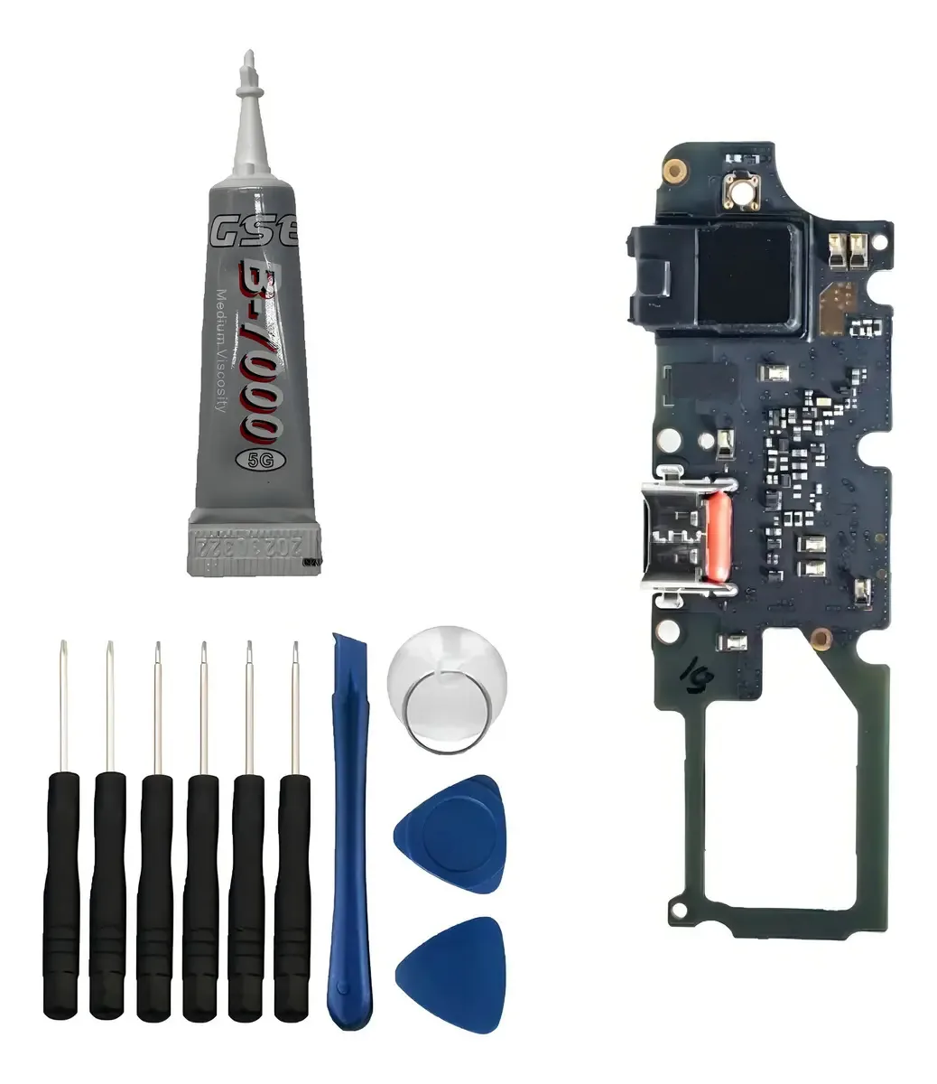 Placa De Carga Compatível Com LG K61 Q630 + Ferramentas