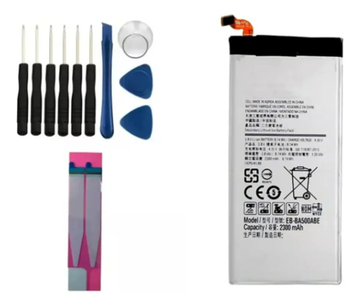 Flex Carga Ba500abe Compativel Galaxy A5 A500+kit Reparo