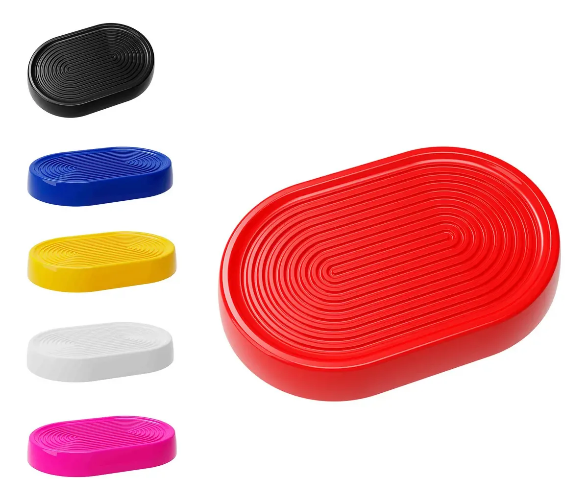 Bandeja Oblonga ProduFest Plástico Branco 24x16cm para Doces e Decoração