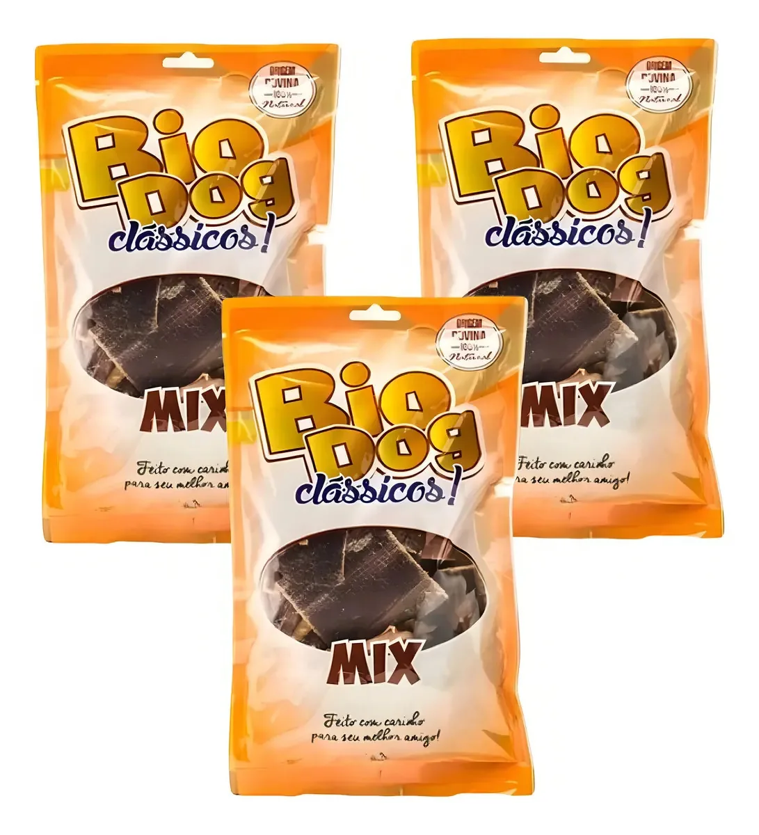 3x Petisco Bio Dog Mix Clássicos- Petisco Para Cães 100gr