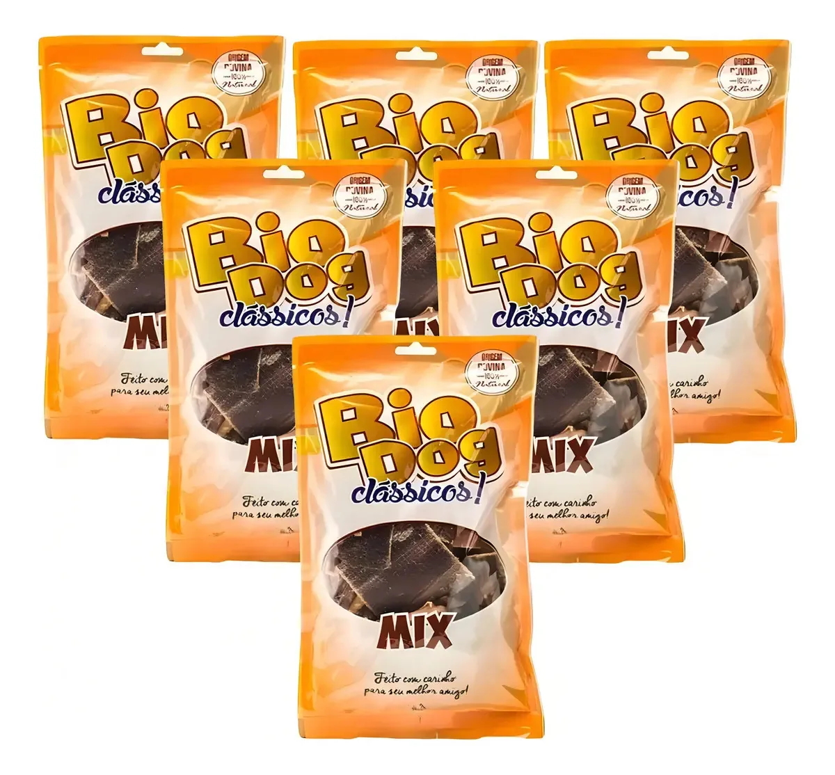 6x Petisco Bio Dog Mix Clássicos- Petisco Para Cães 100gr