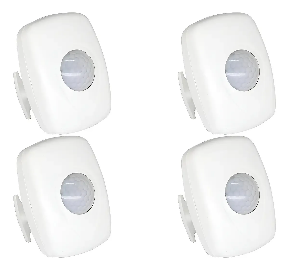 Kit 4 Sensores de Presença Qualitronix Para Teto Sob Por Embutir