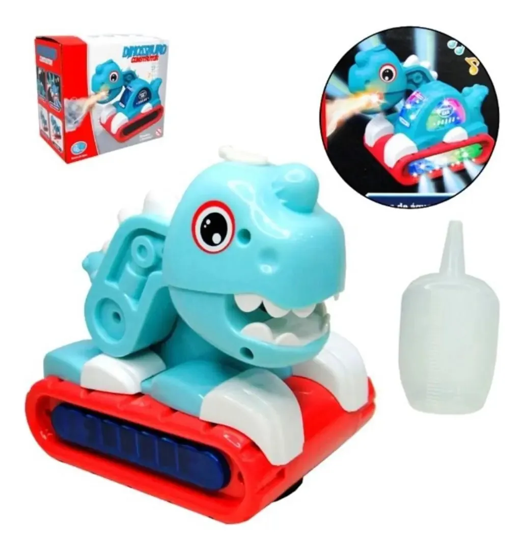 Dinossauro Rex Trator Robo Led