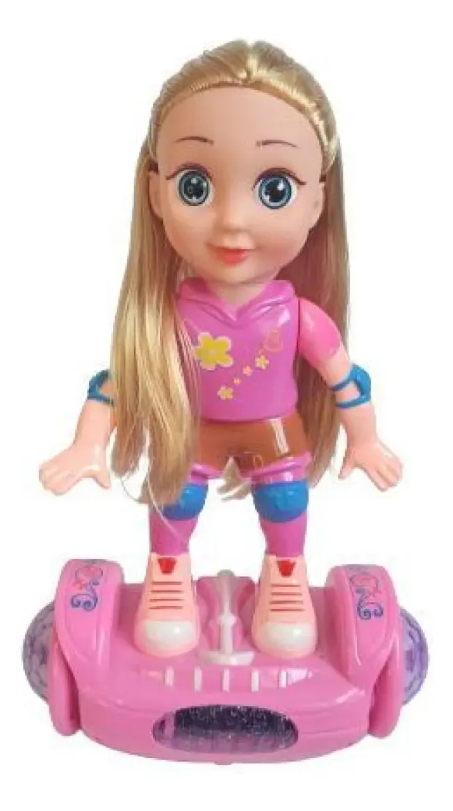Boneca Luminosa Melodia Divertida No Hoverboard