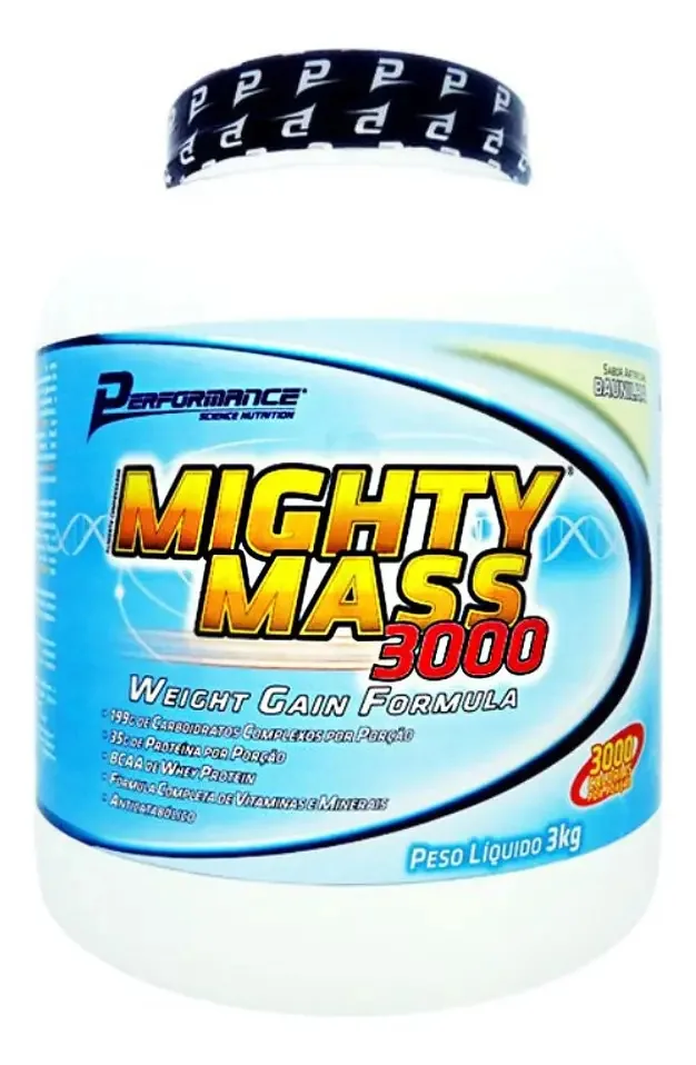 Mighty Mass 3000 (3kg) - Performance Nutrition Rapido Sabor Baunilha