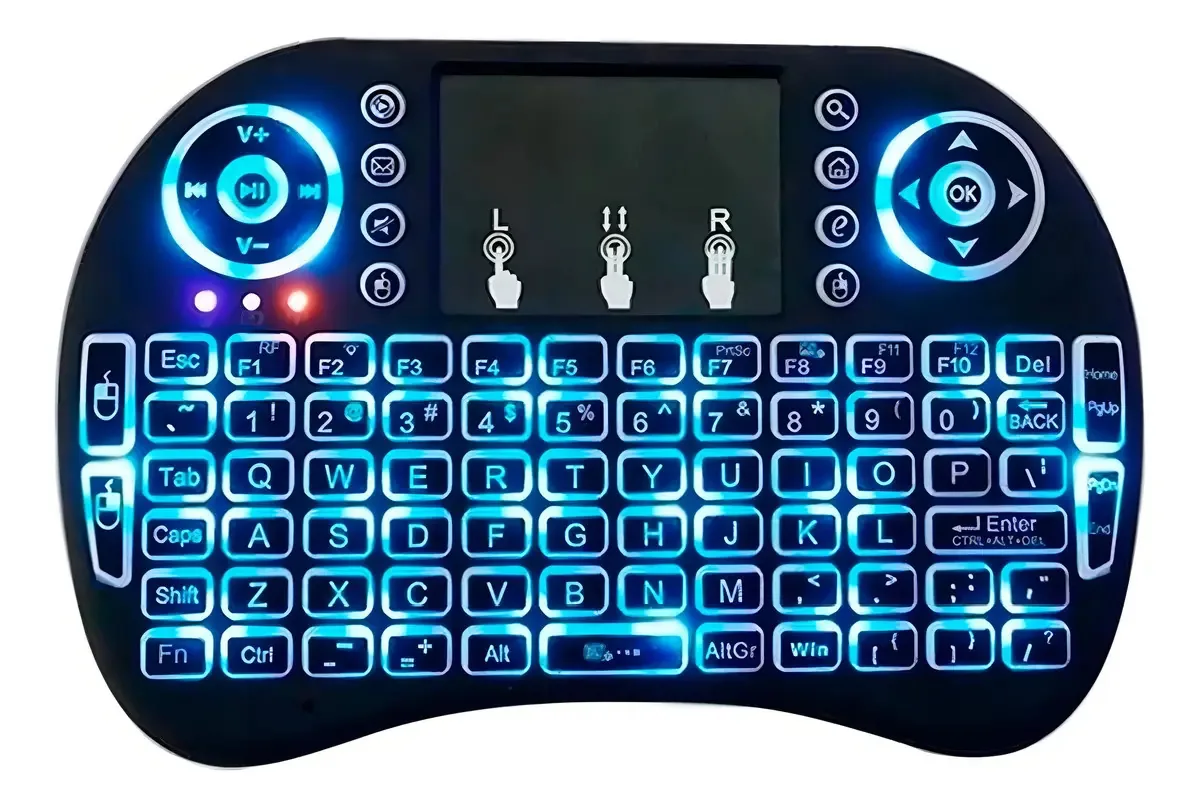 Mini Teclado Controle Remoto E Mouse Ideal Console E