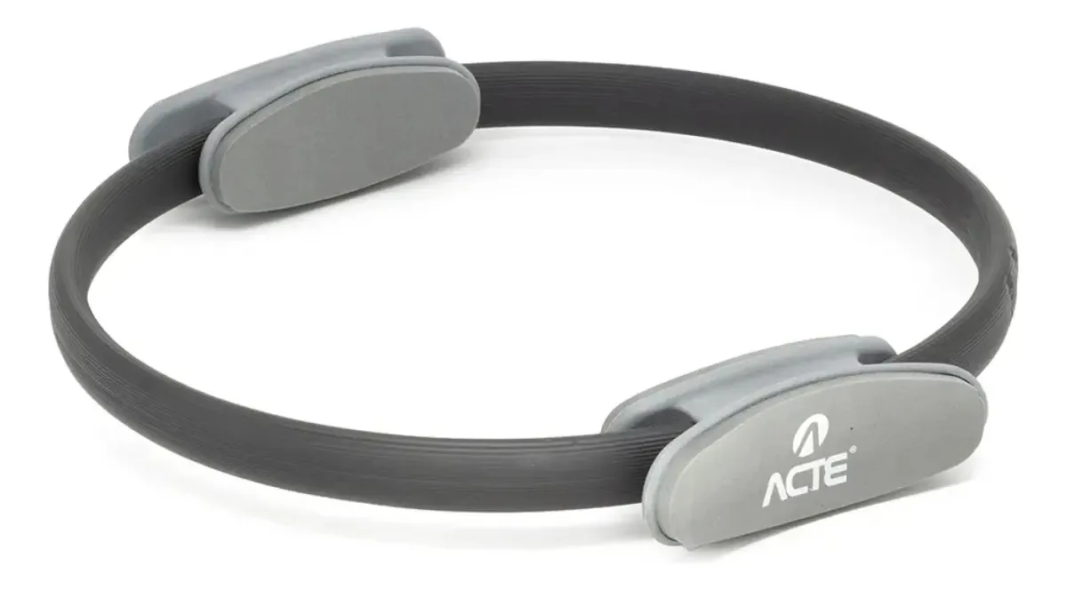 Anel De Pilates Flexível T12 - Acte Sports / Jau Pesca Cor Preto E Cinza