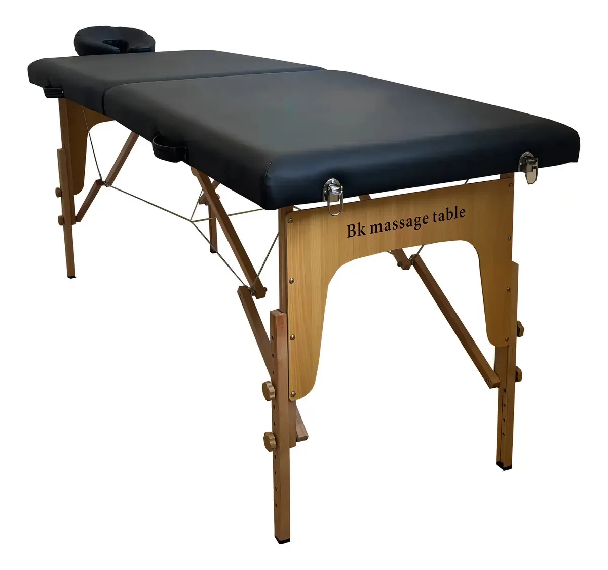Maca Dobrável Portátil Profissional 300kg Estética Massagem Cor Preto