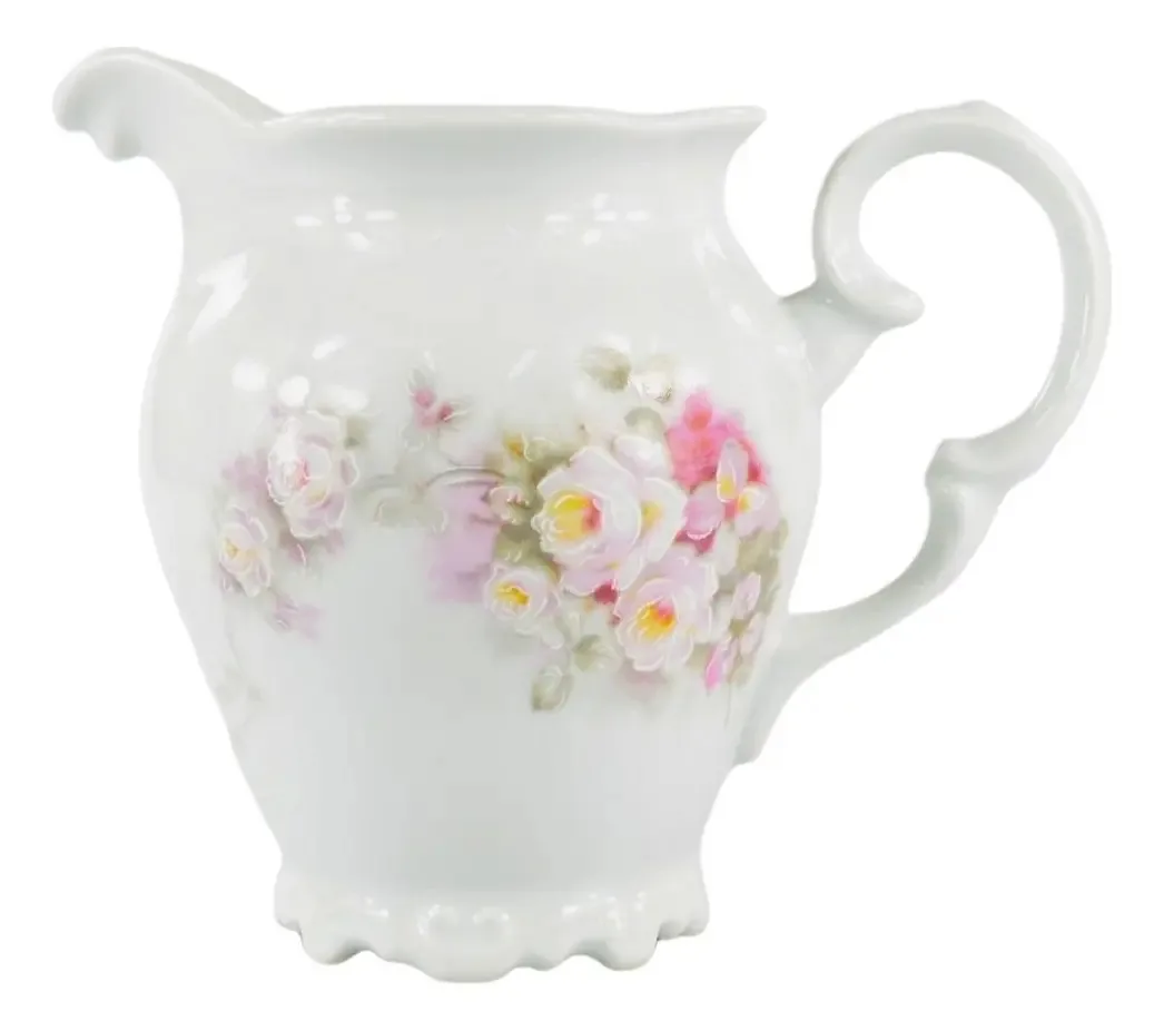 Jarra Leiteira Decoração Eterna Porcelana Schmidt Cor Branco
