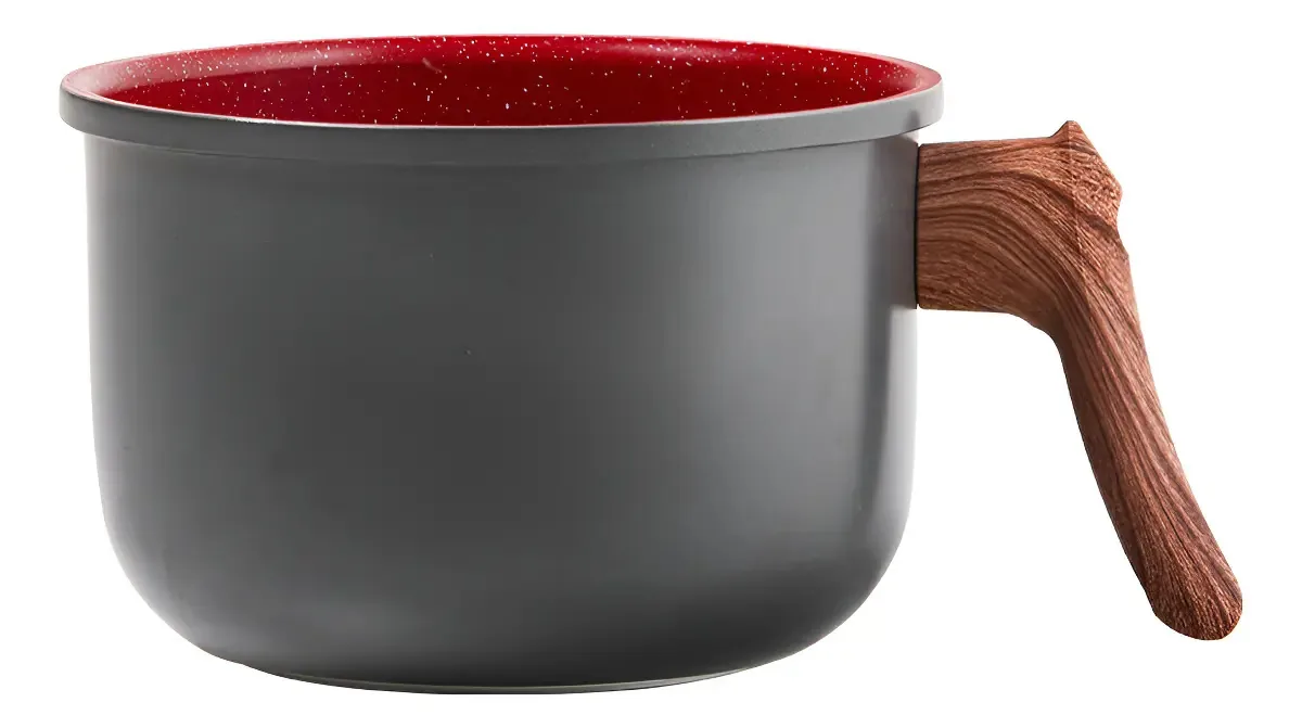 Leiteira Aluminio Cerâmica 16cm 2.1l Red Marble Duralar