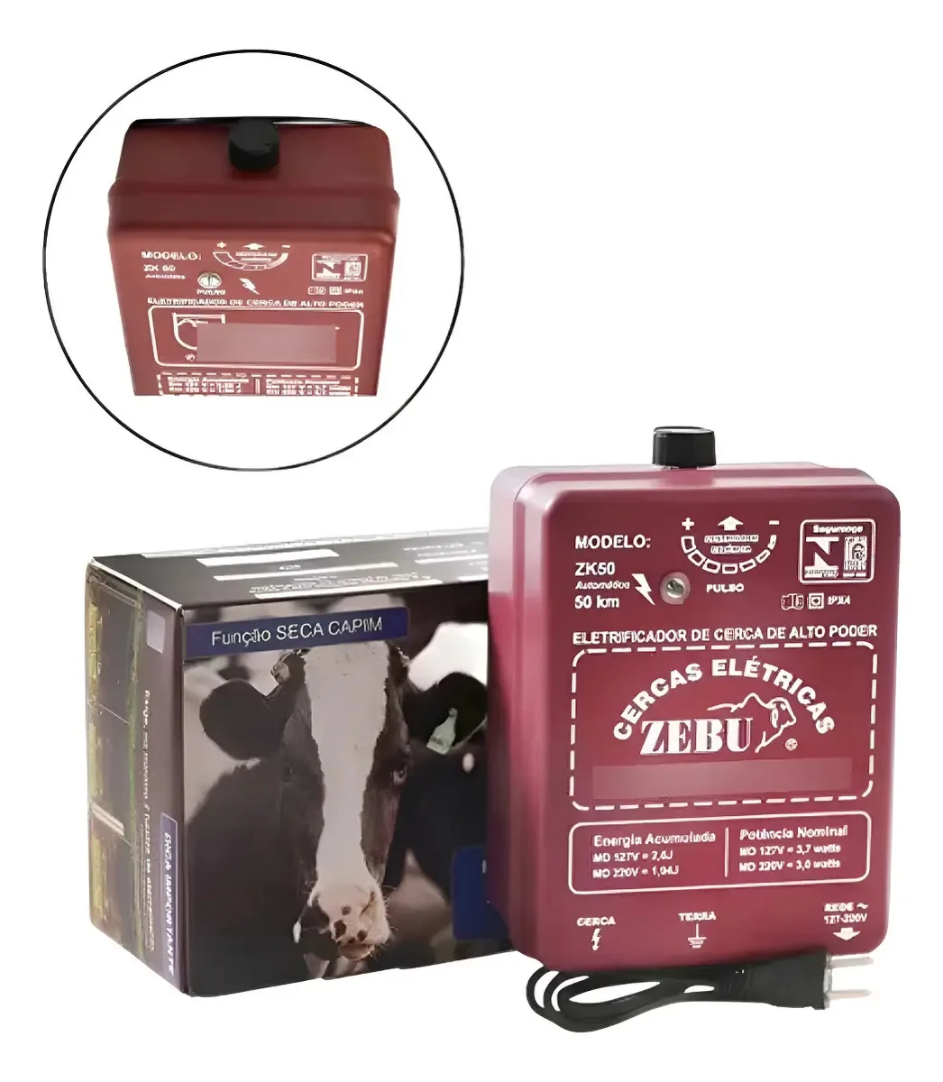 Eletrificador De Cercas Zebu Zk500