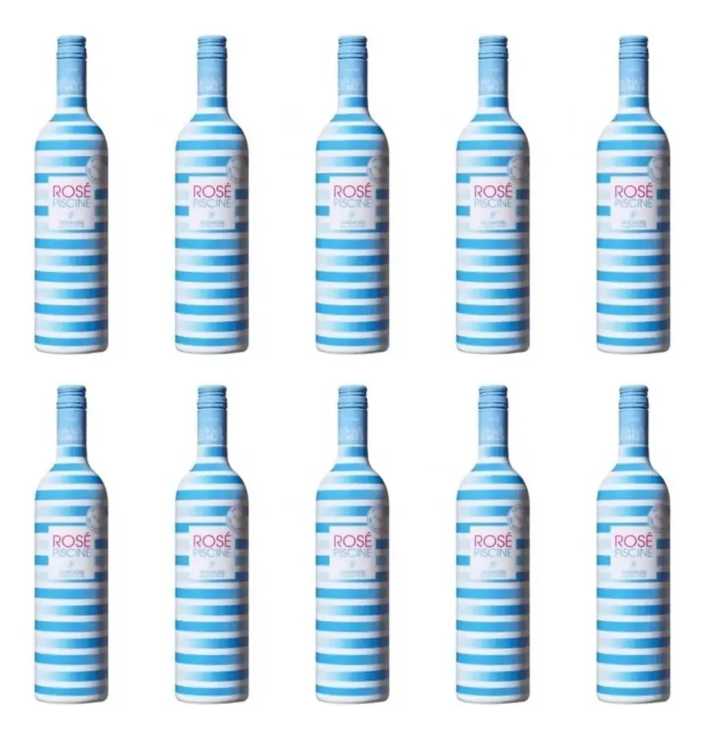 Vinho Rosé Piscine 10 Unidades - Vinho Francês 750ml