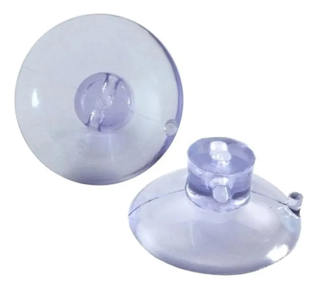 Kit 10 Ventosas 40mm (4cm) Silicone Para Vidro Acrílico Pvc
