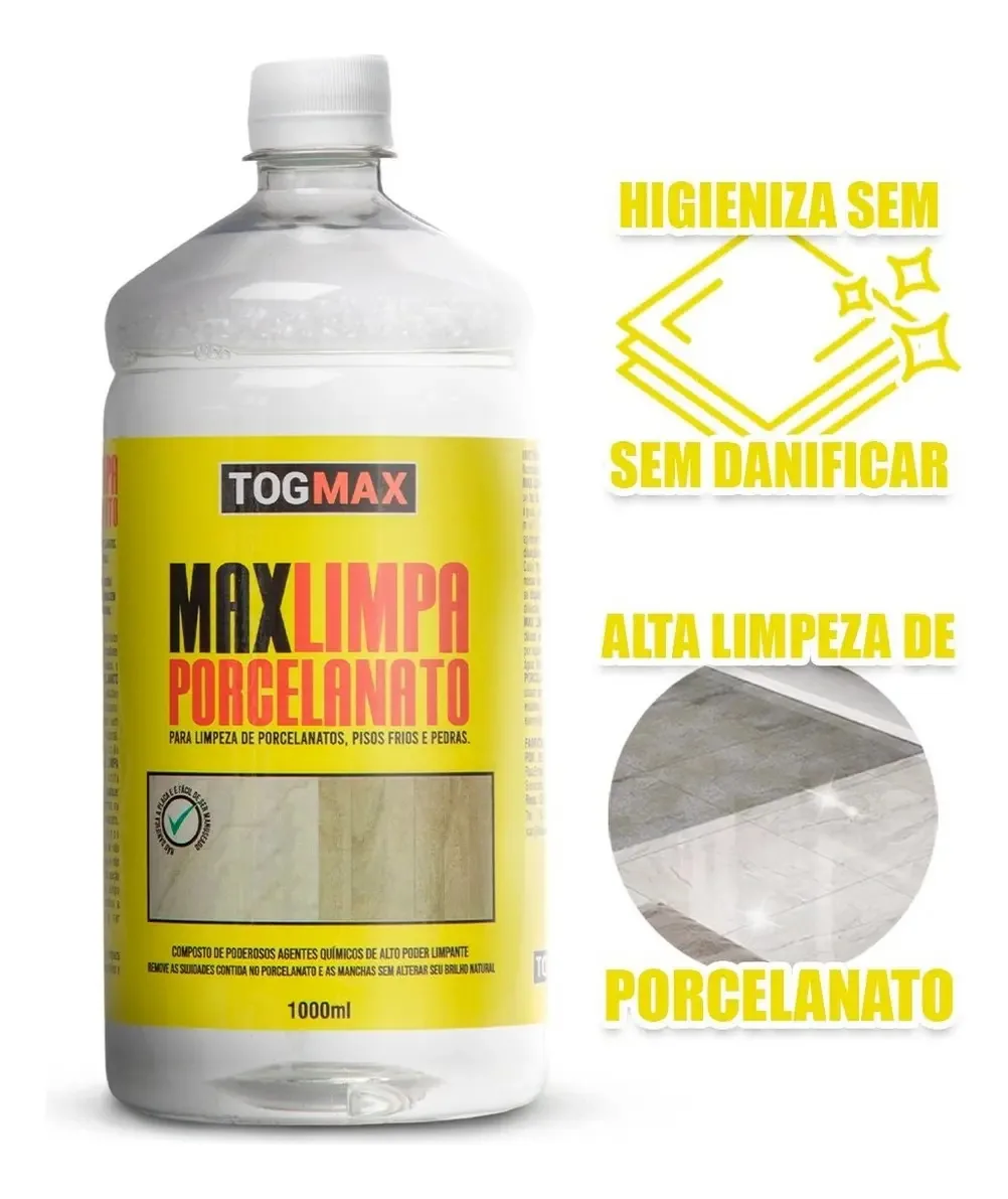 Limpador para Porcelanato e Piso Cerâmico Togmax 1 L