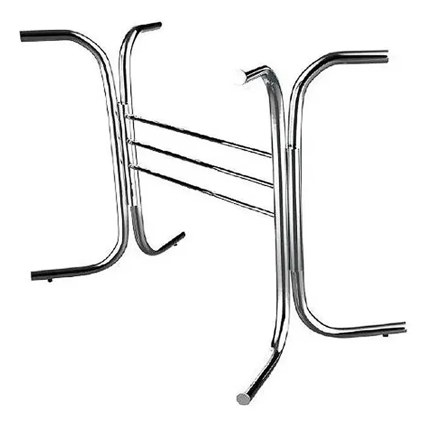 Pé Base Para Mesa Veneza Aço Cromado - Flape