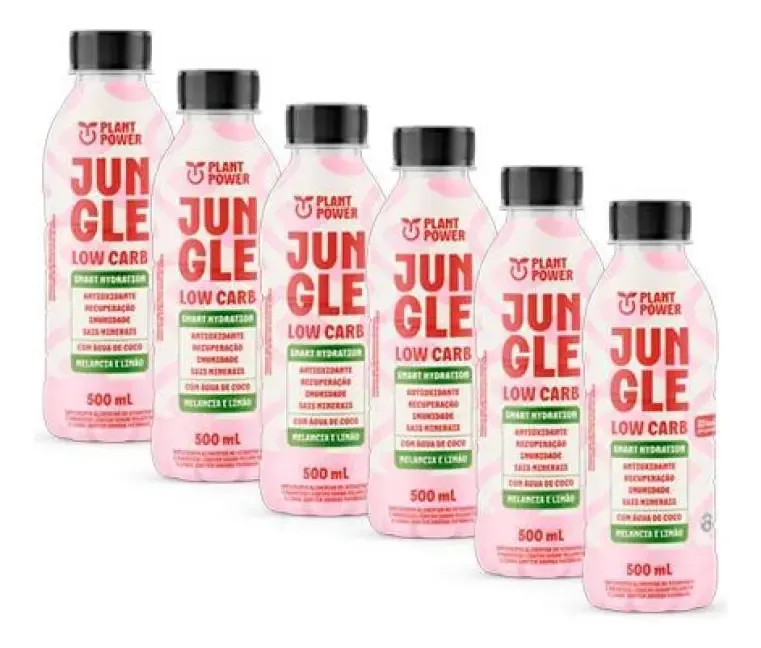 Kit 6x: Bebida Isotônica Low Carb Melancia E Limão Jungle